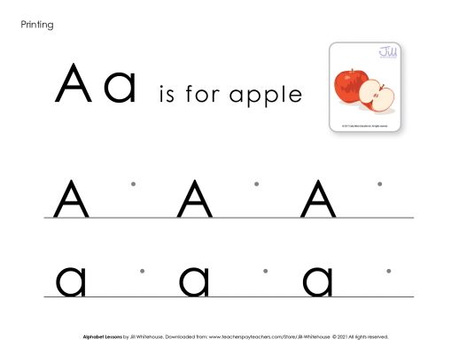 Alphabet Lessons A print product image