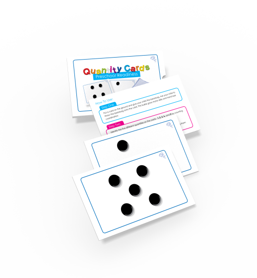 Quantity Cards from the Pre-School Readiness Pack at EarlyMinds.com