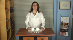 video of jill presenting pouring rice lesson