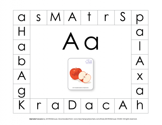 Alphabet Lessons A activity product image