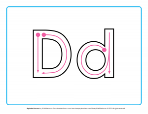 Alphabet lessons D direction product image