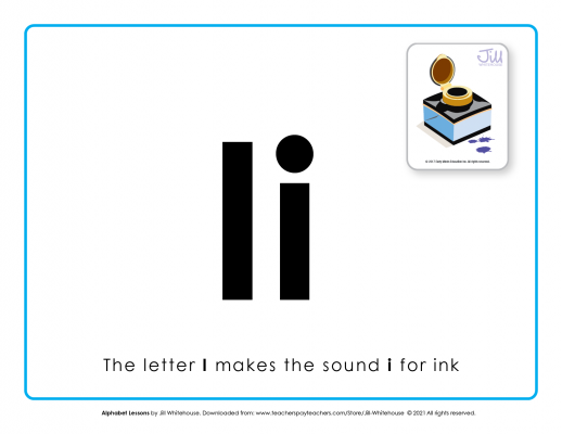 Alphabet lessons I letter product image