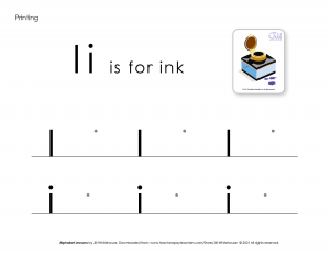 Alphabet lessons I print product image