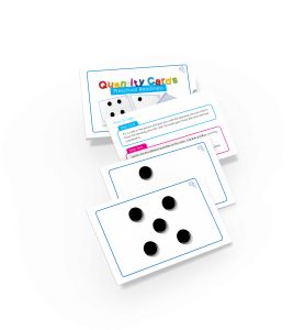 image of quantity cards from the pre-school readiness pack at earlyminds.com