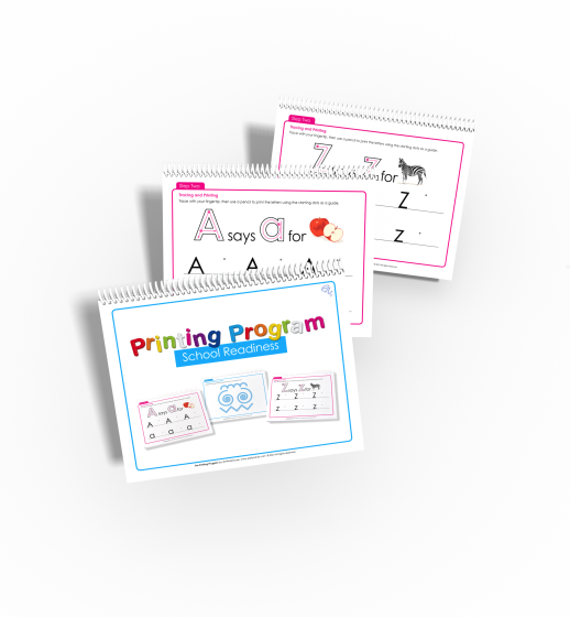 Printing Program from the Kindergarten Readiness pack from EarlyMinds.com